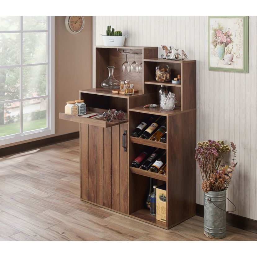 Carrie Rustic Buffet with Wine Storage