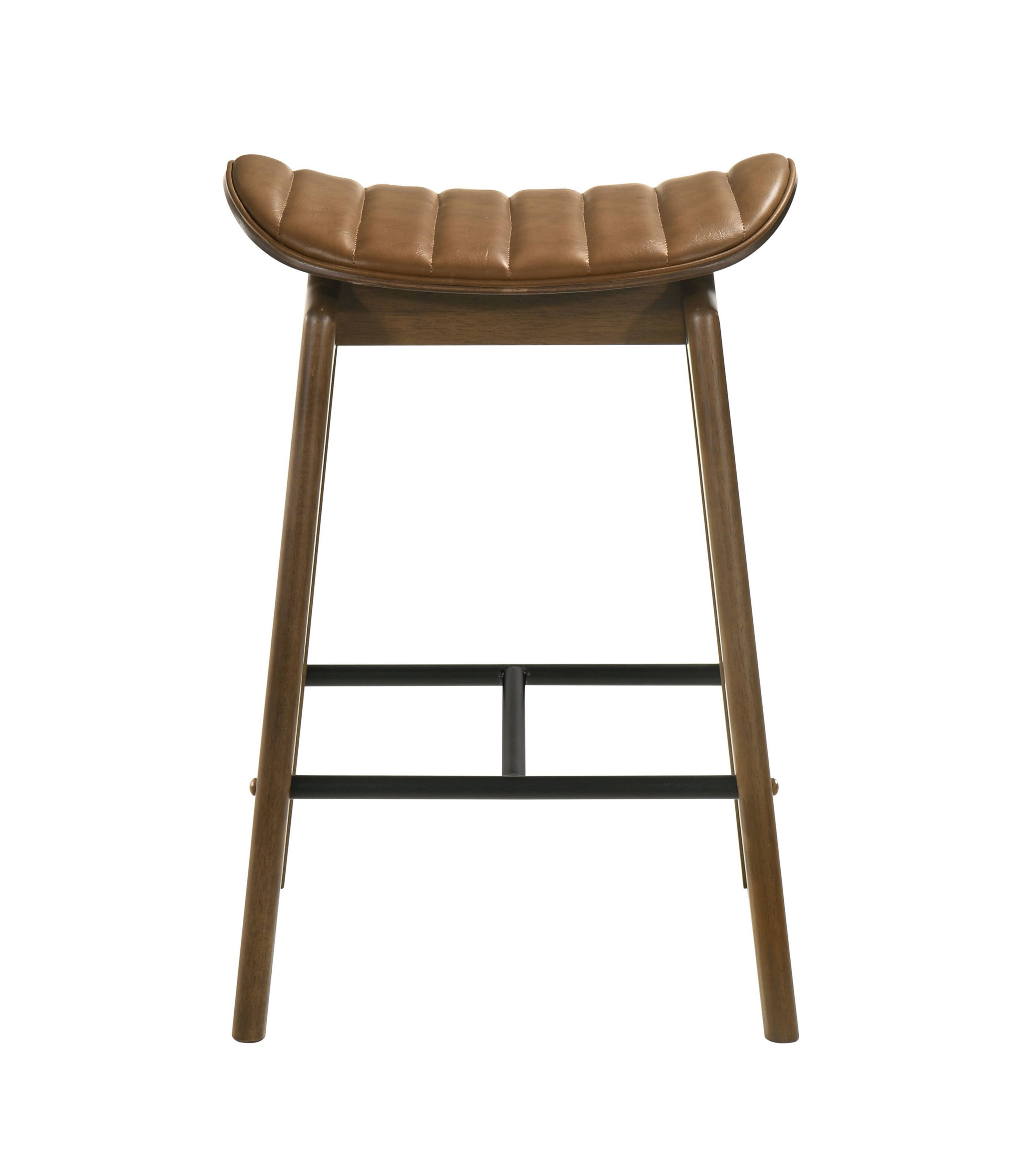 Jerrin 2PC Walnut Counter Height Chairs