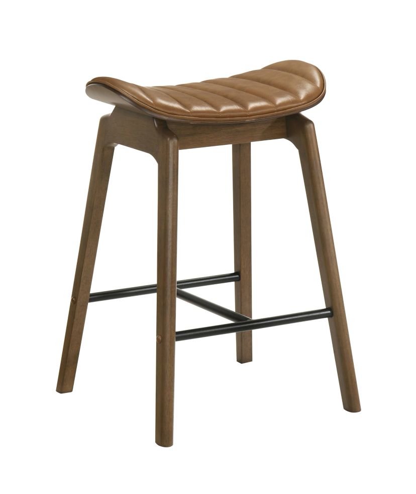 Jerrin 2PC Walnut Counter Height Chairs