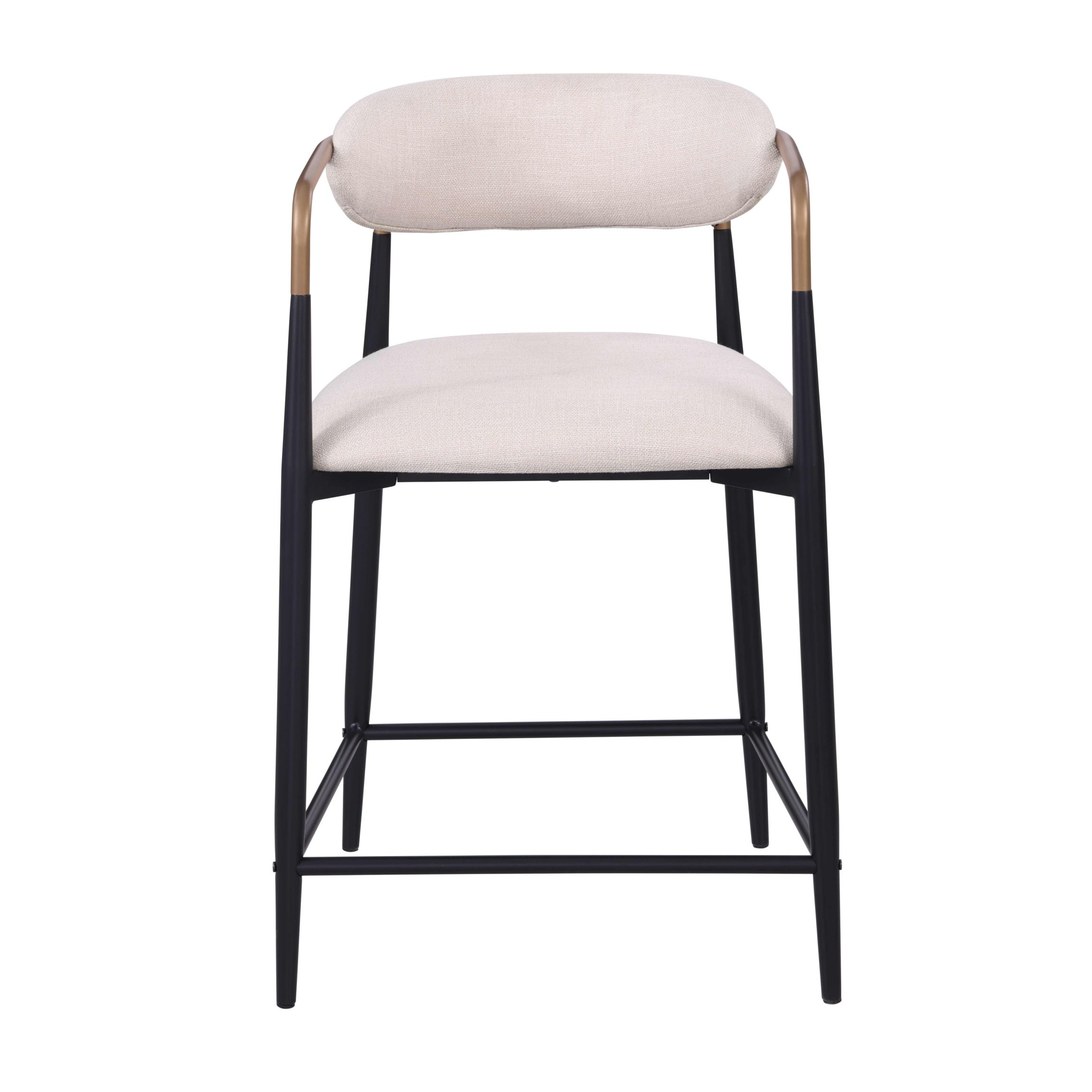 Hyde 2PC Black and White Counter Hieght Side Chairs