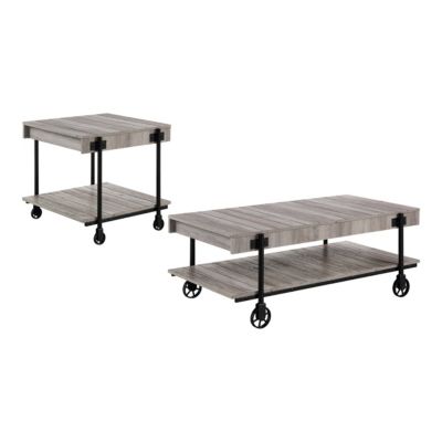 Furniture of America Hours 2-piece Coffee and End Table Set