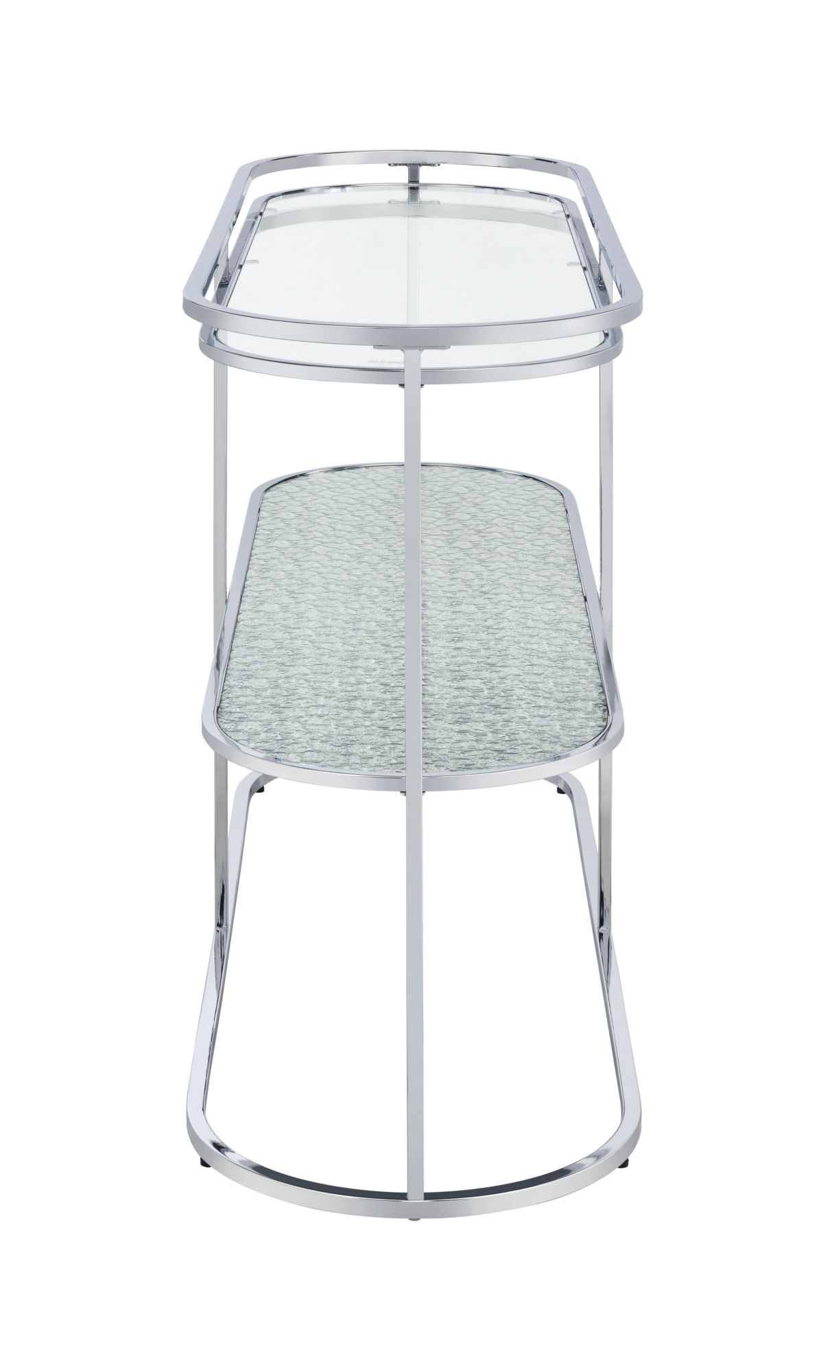 Reum 48-inch Console Table with Glass Shelves