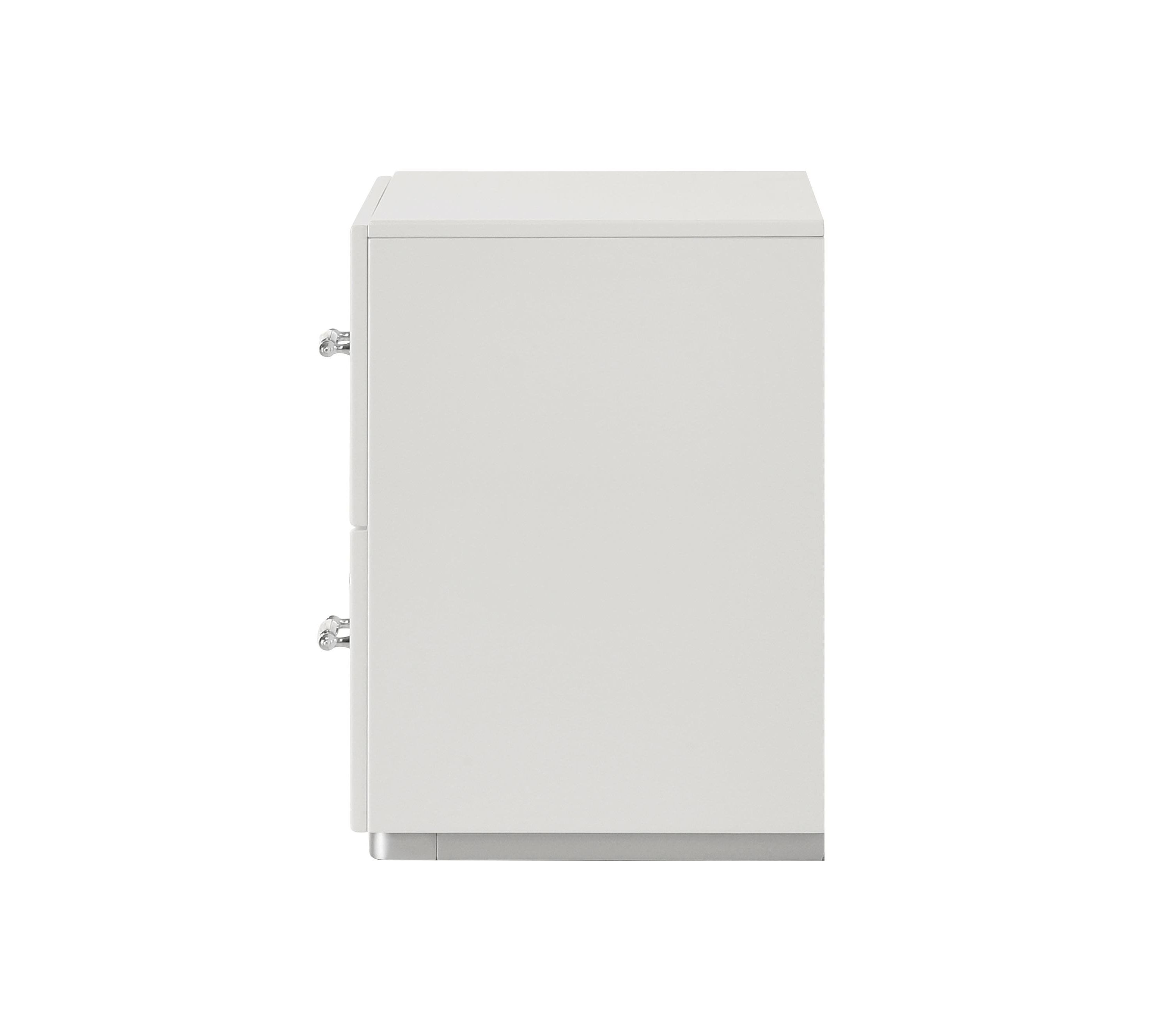 Elvi White 2-Drawer Nightstand