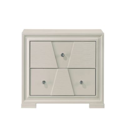 Furniture of America Eira White 2-Drawer Nightstand