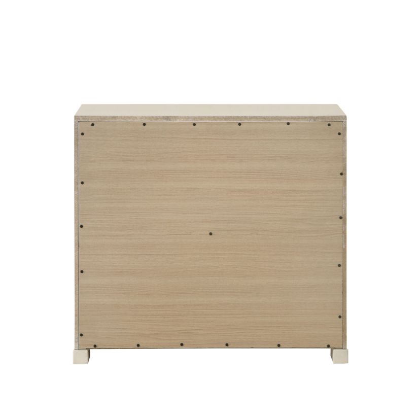 Eira White 2-Drawer Nightstand