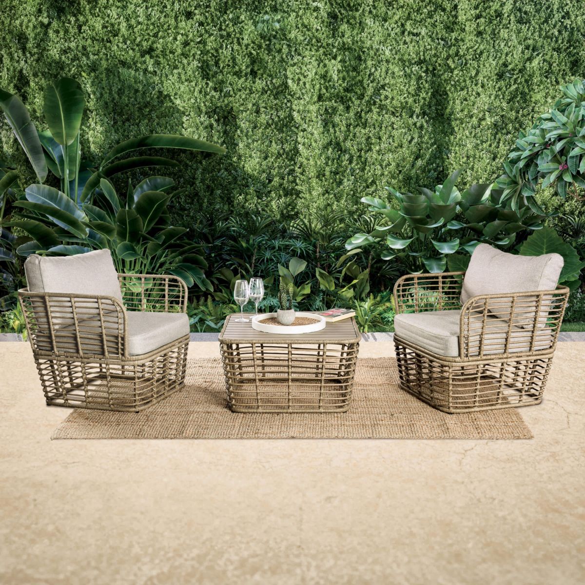 Raia 3PC Natural Conversation Set