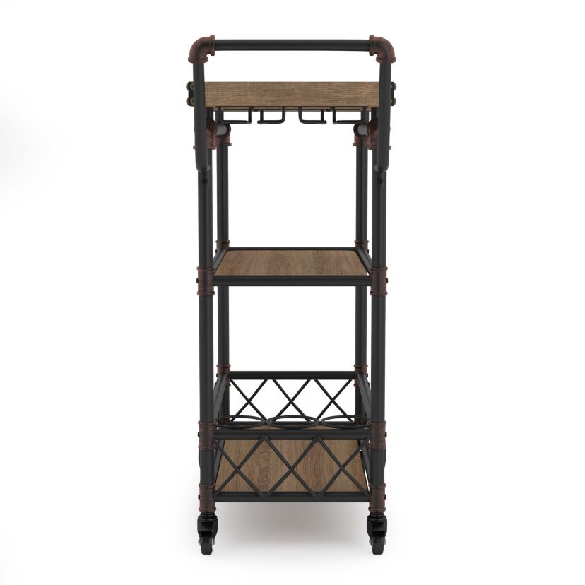 Unibe Industrial Bar Cart