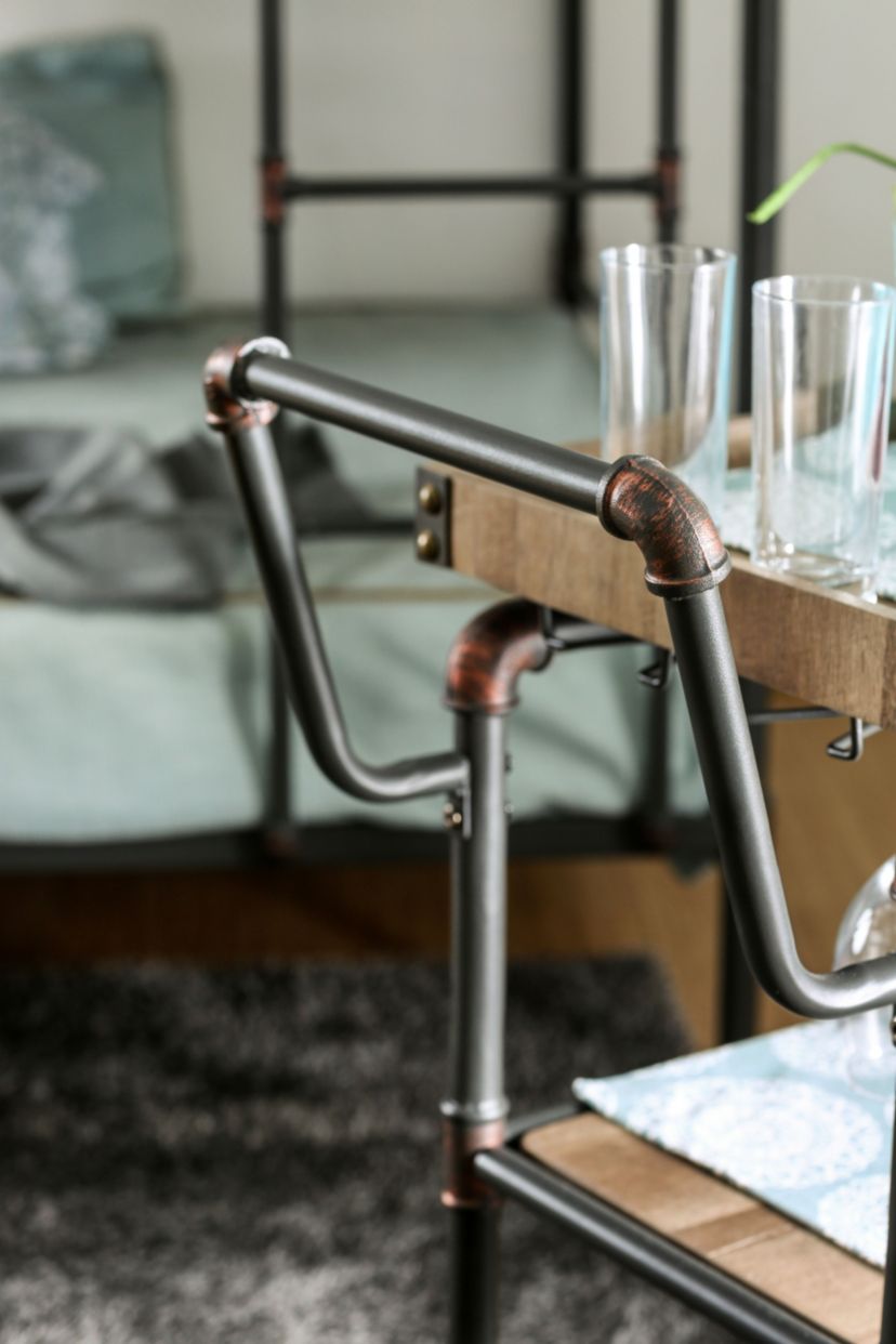 Unibe Industrial Bar Cart