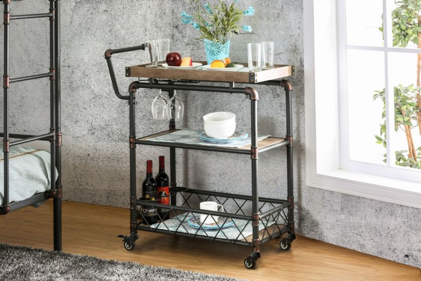 Unibe Industrial Bar Cart