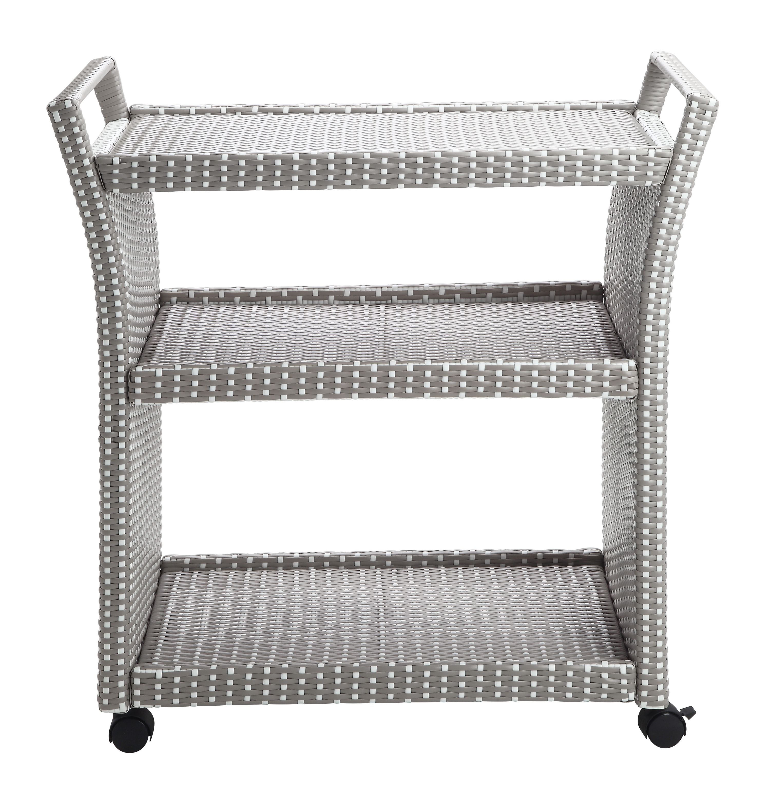 Ereni Outdoor Bar Cart and Trash Can Set