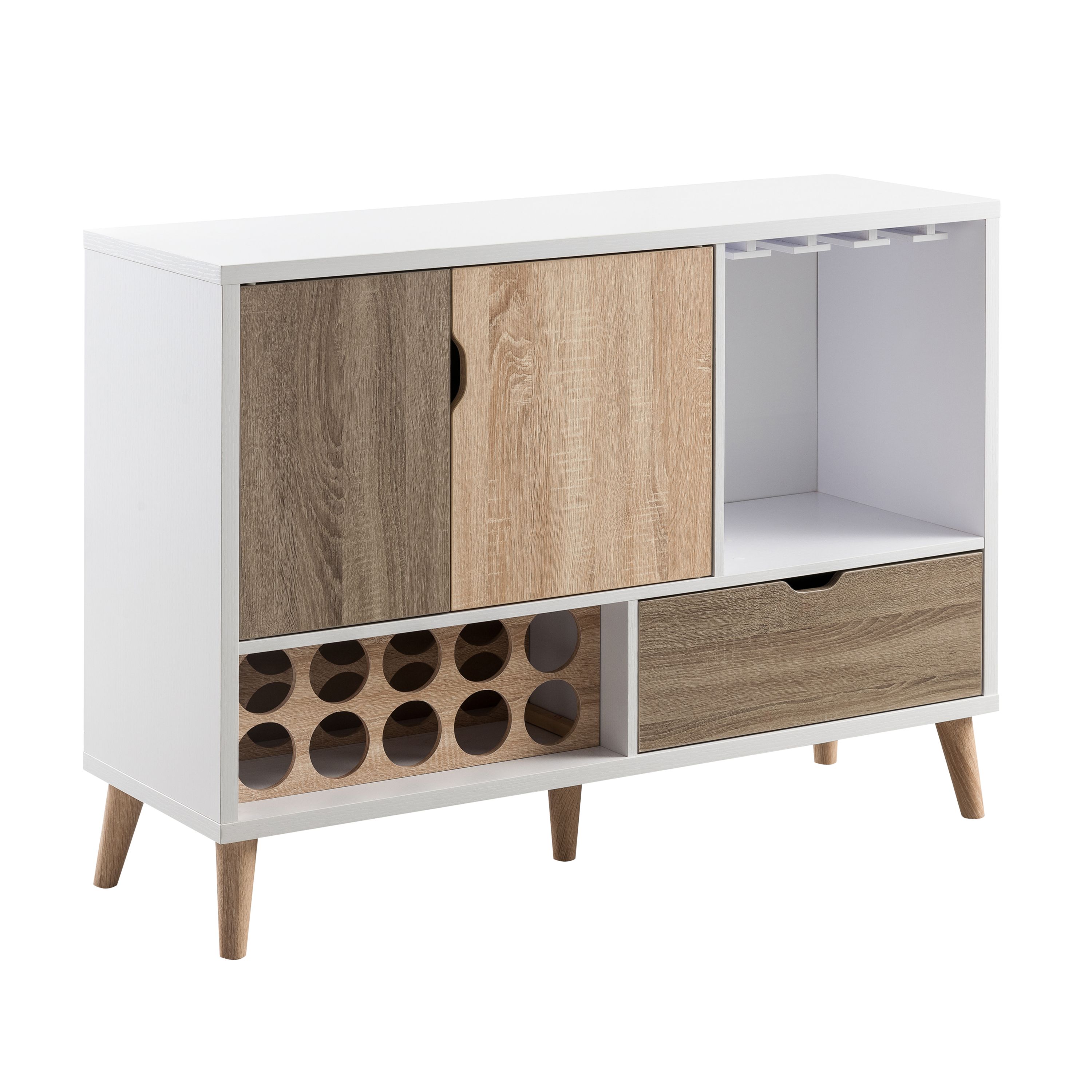 Furni 47.25-inch Buffet with Wine Glass Slots