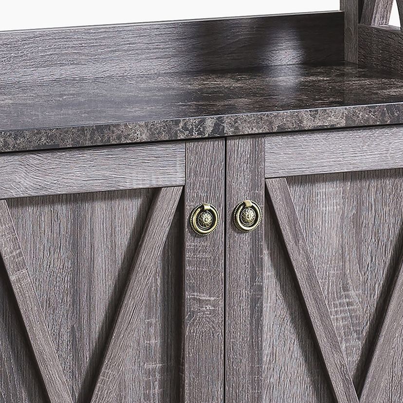 Romnus Bakers Rack with Storage Cabinet