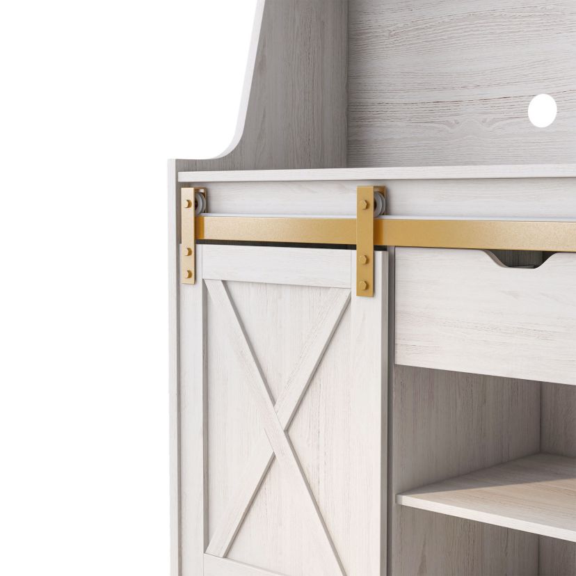 Eregon Bakers Rack with Sliding Cabinet Door