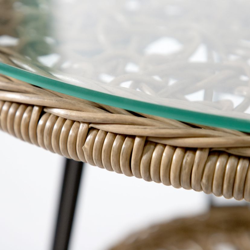 Funtile Wicker Outdoor Coffee Table