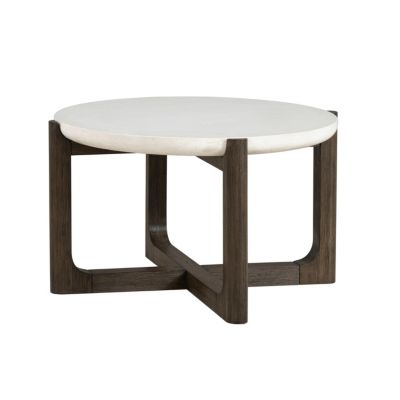 Furniture of America Vela 25-Inch Cocktail Table with Quartz Top