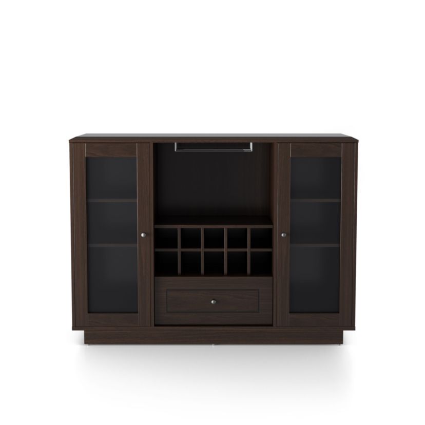 Elison 47.3-inch Buffet with Glass Paned Cabinets