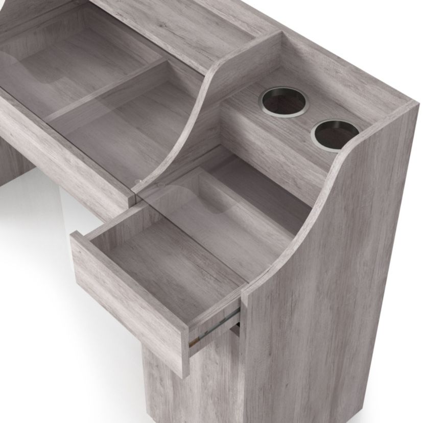 Zuline Vanity Table with Brush Holders