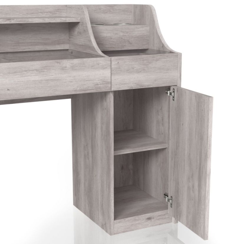 Zuline Vanity Table with Brush Holders