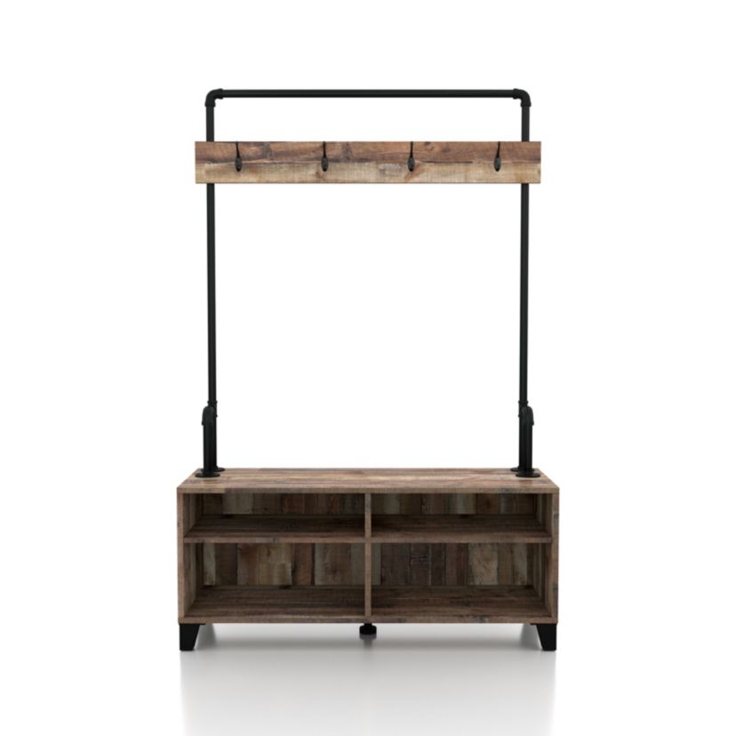 Himm Bench with Coat Rack