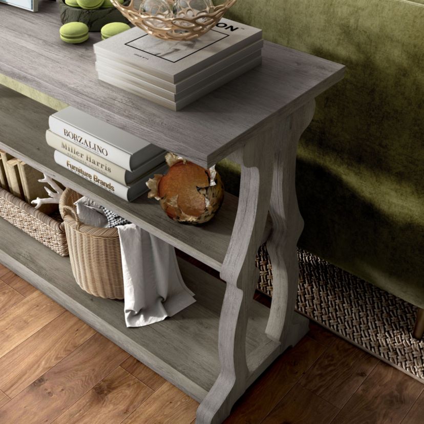 Jacki Open Shelving Console Table
