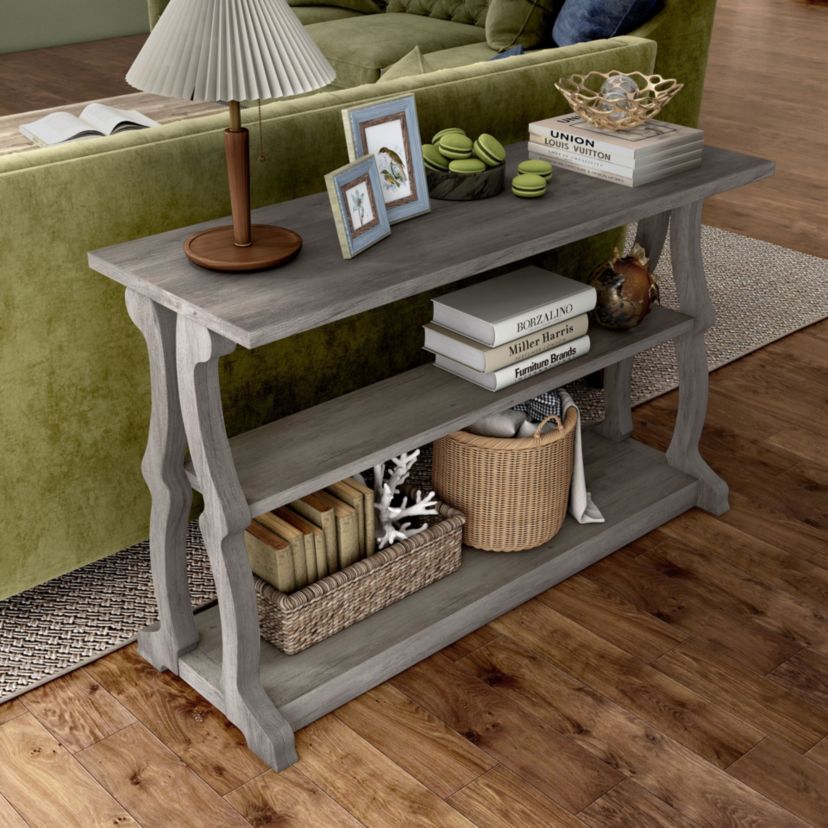 Jacki Open Shelving Console Table