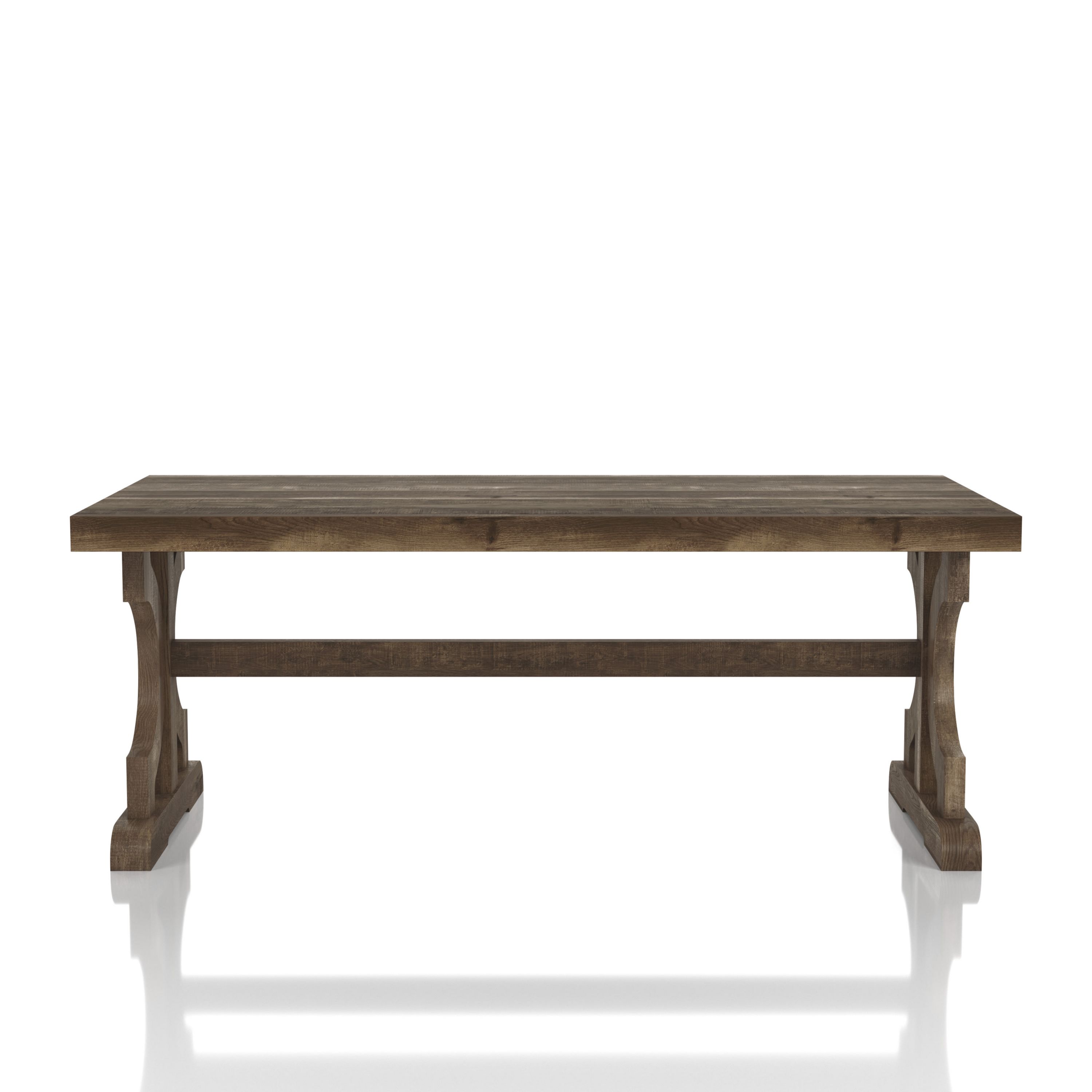 Corkis Coffee Table with Trestle Legs