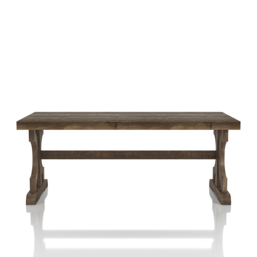 Corkis Coffee Table with Trestle Legs