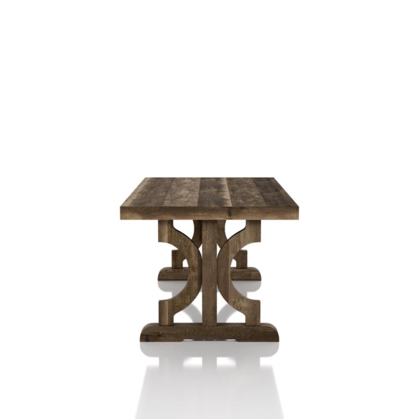 Corkis Coffee Table with Trestle Legs