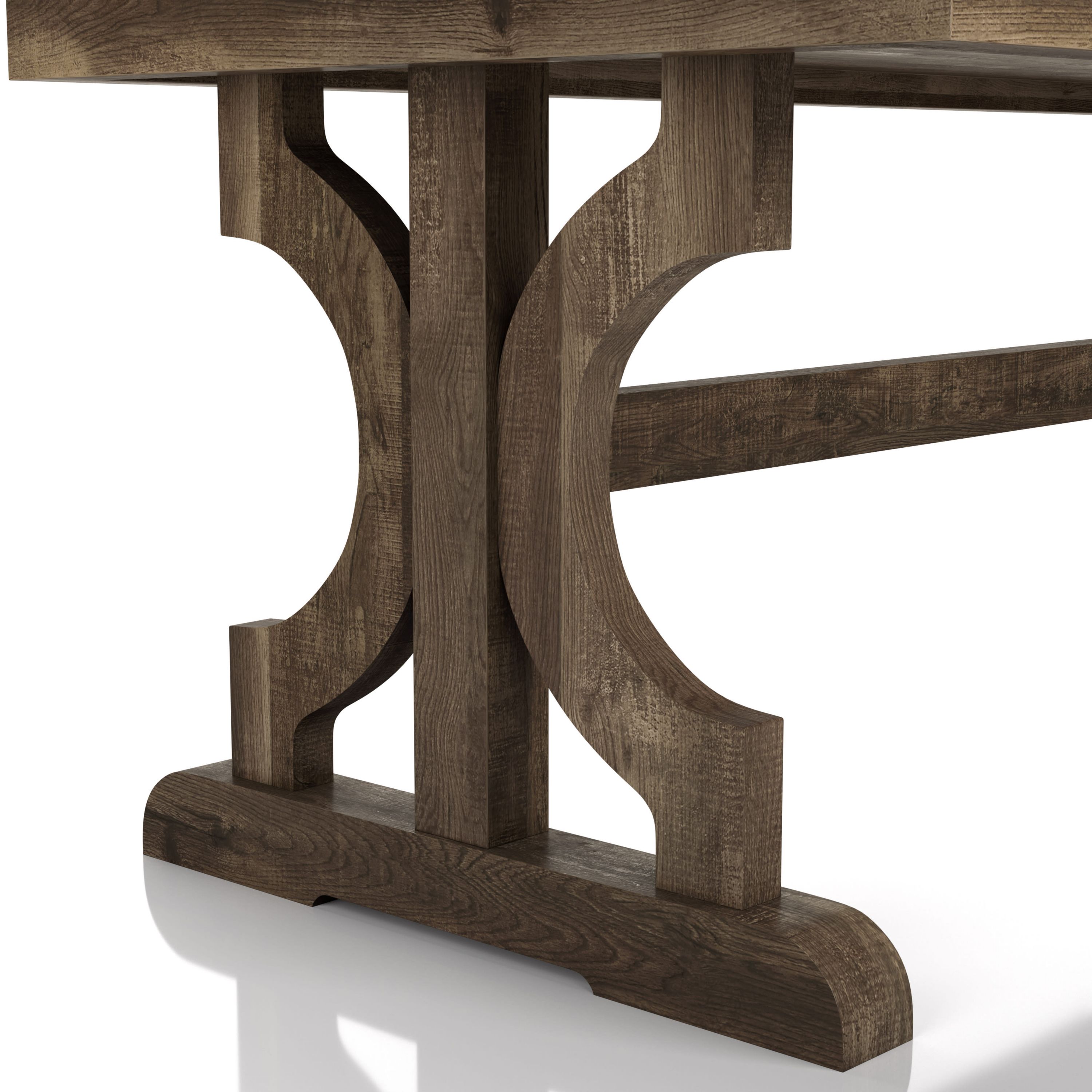 Corkis Coffee Table with Trestle Legs