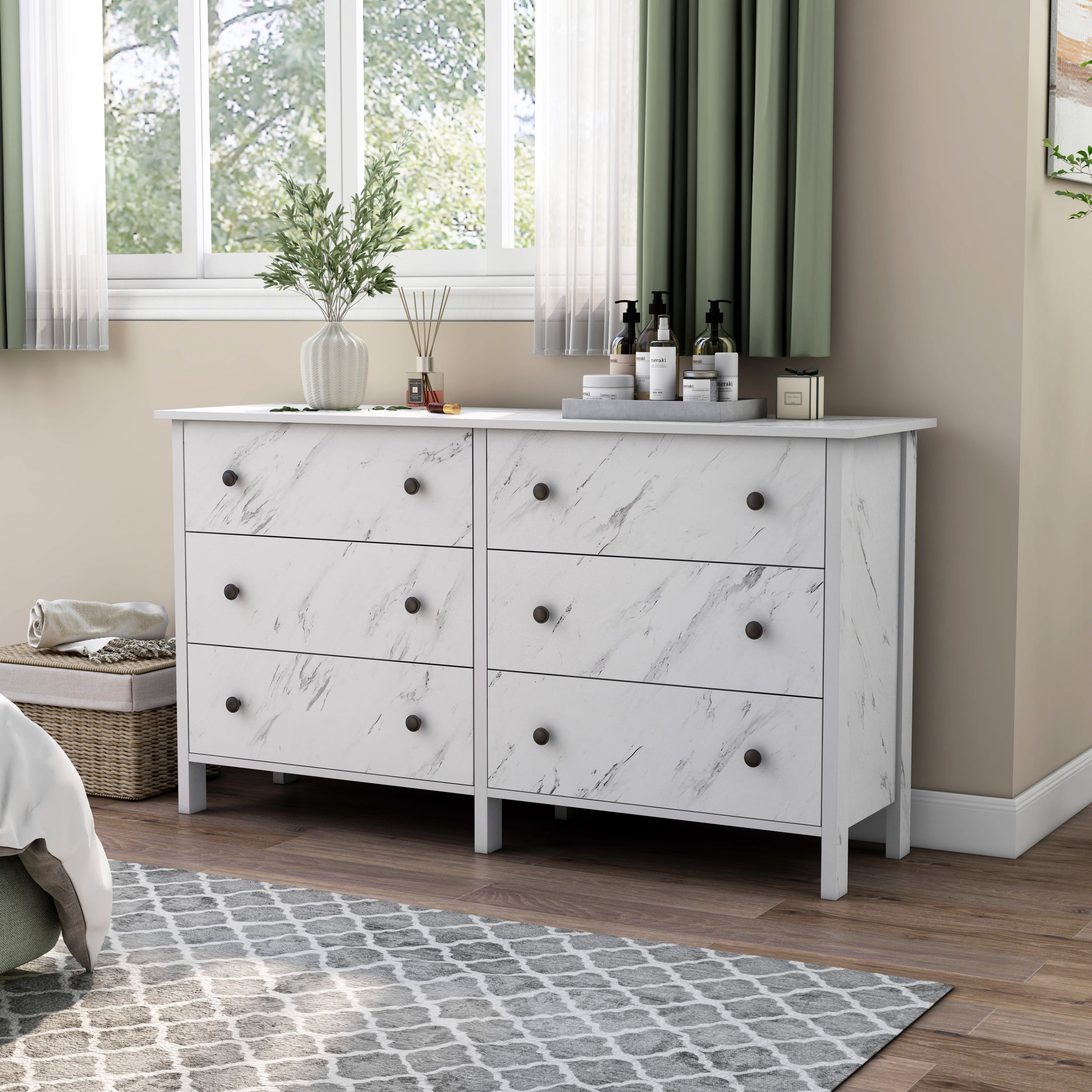 Trued Dresser with 6 Drawers