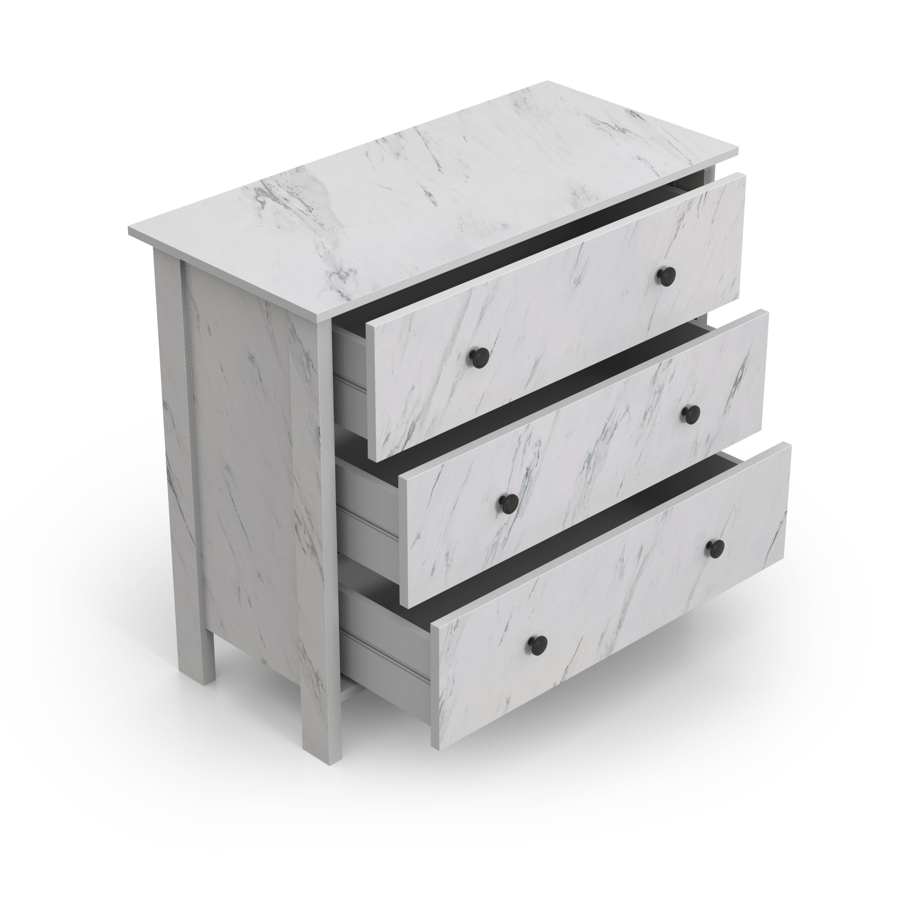 Trued Cabinet with 3 Drawers