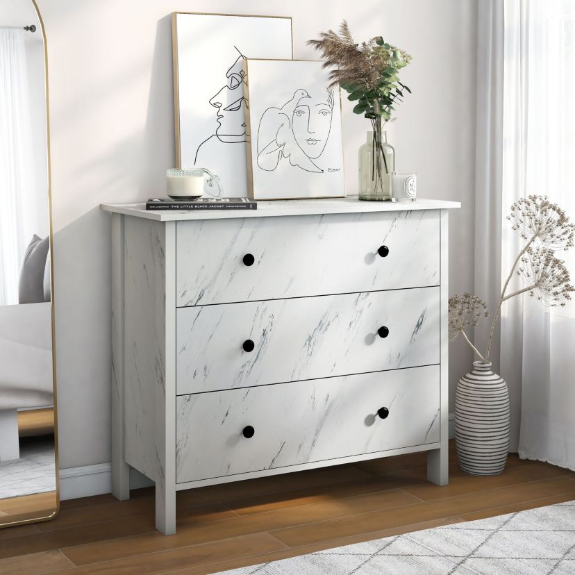 Trued Cabinet with 3 Drawers