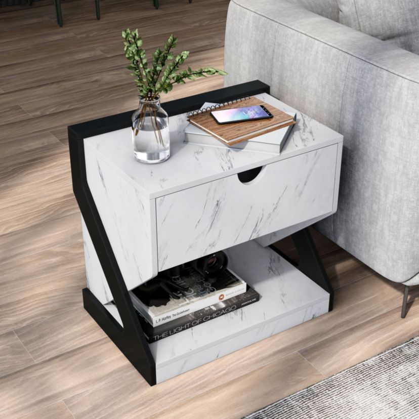 Reem Single Drawer Nightstand