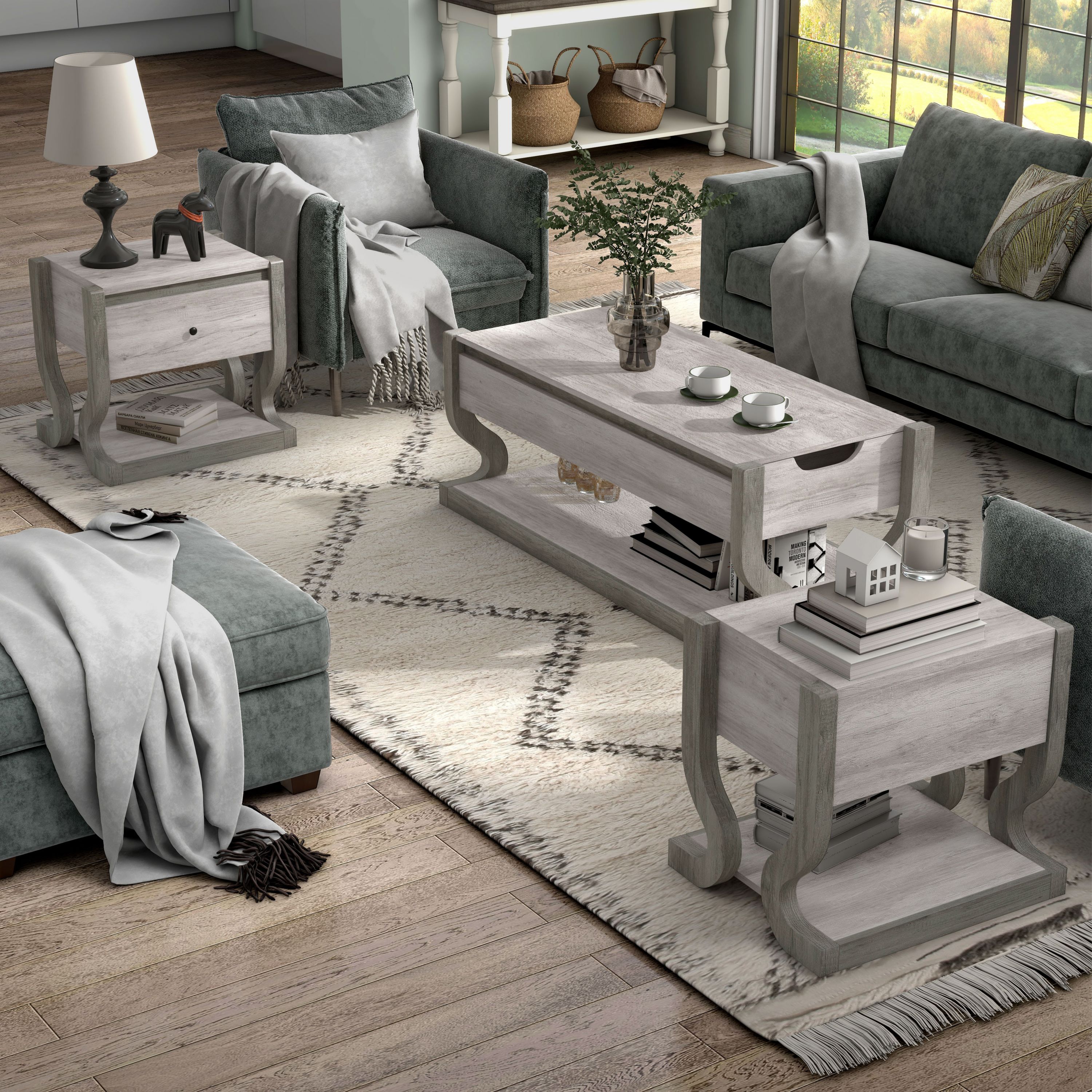 Brimmic 3-piece Living Room Table Set