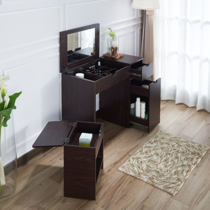 Bridget Makeup Vanity and Stool Set