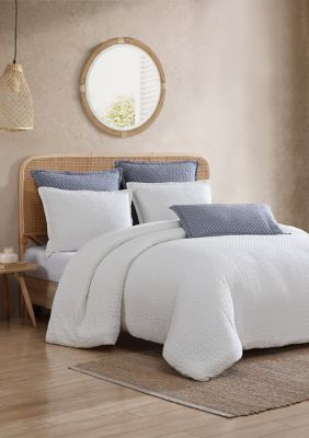 Waffle Knit Comforter 3-Piece Set