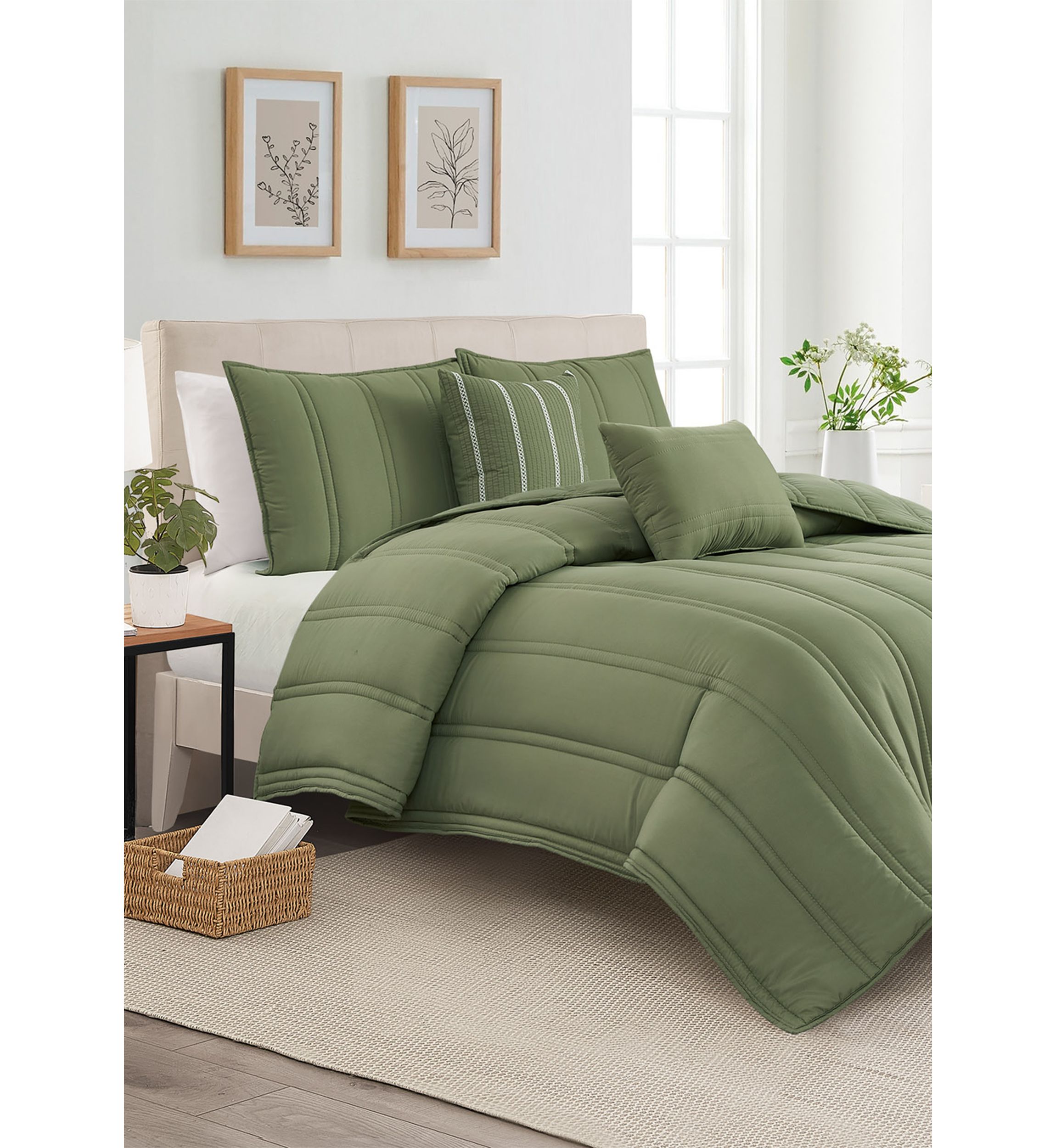 Southvale Olivine 5 Piece Comforter Set