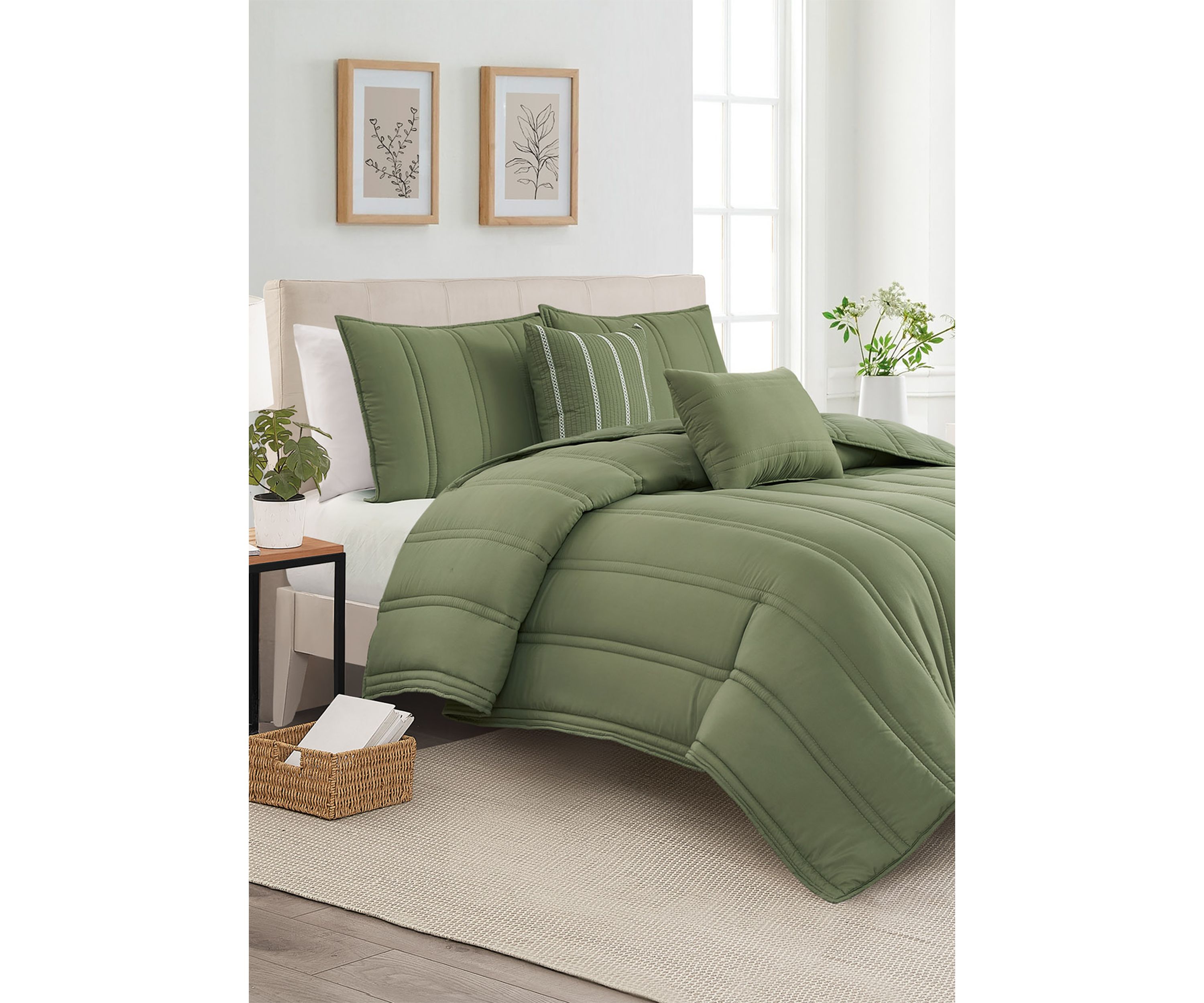 Southvale Olivine 5 Piece Comforter Set