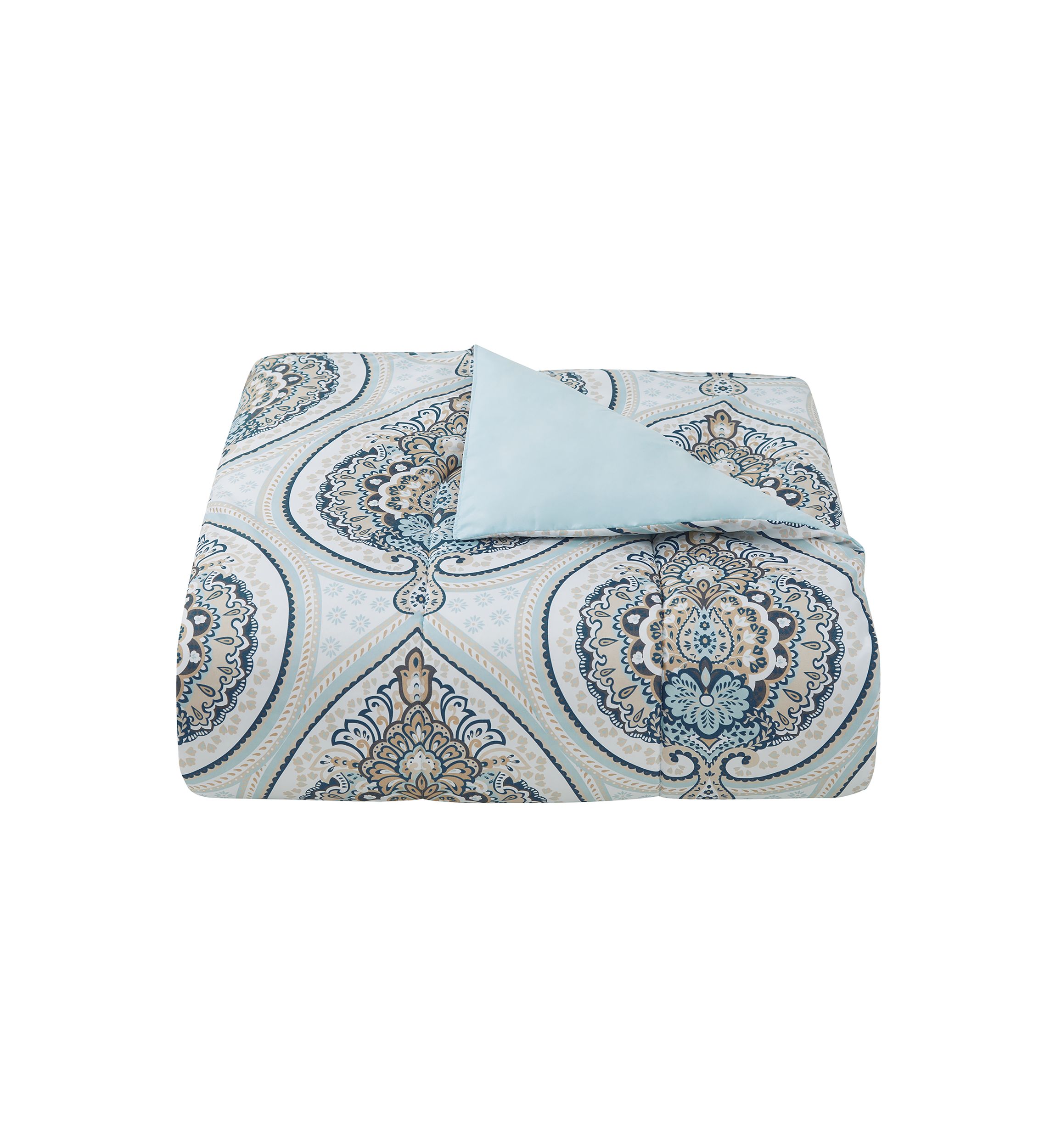 Allerton Blue 5 Piece Comforter Quilt