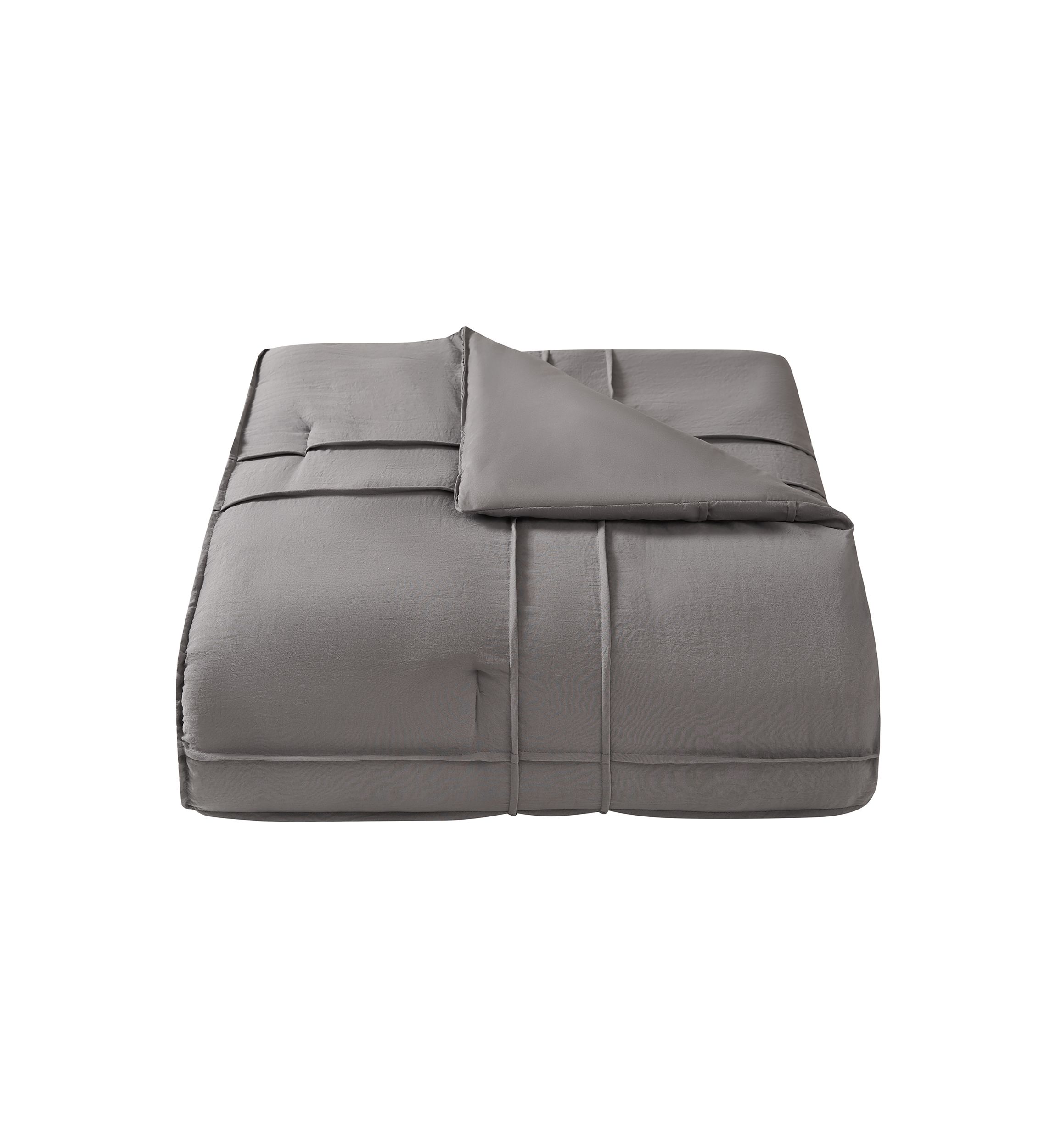 Trion Dark Gray Comforter Set
