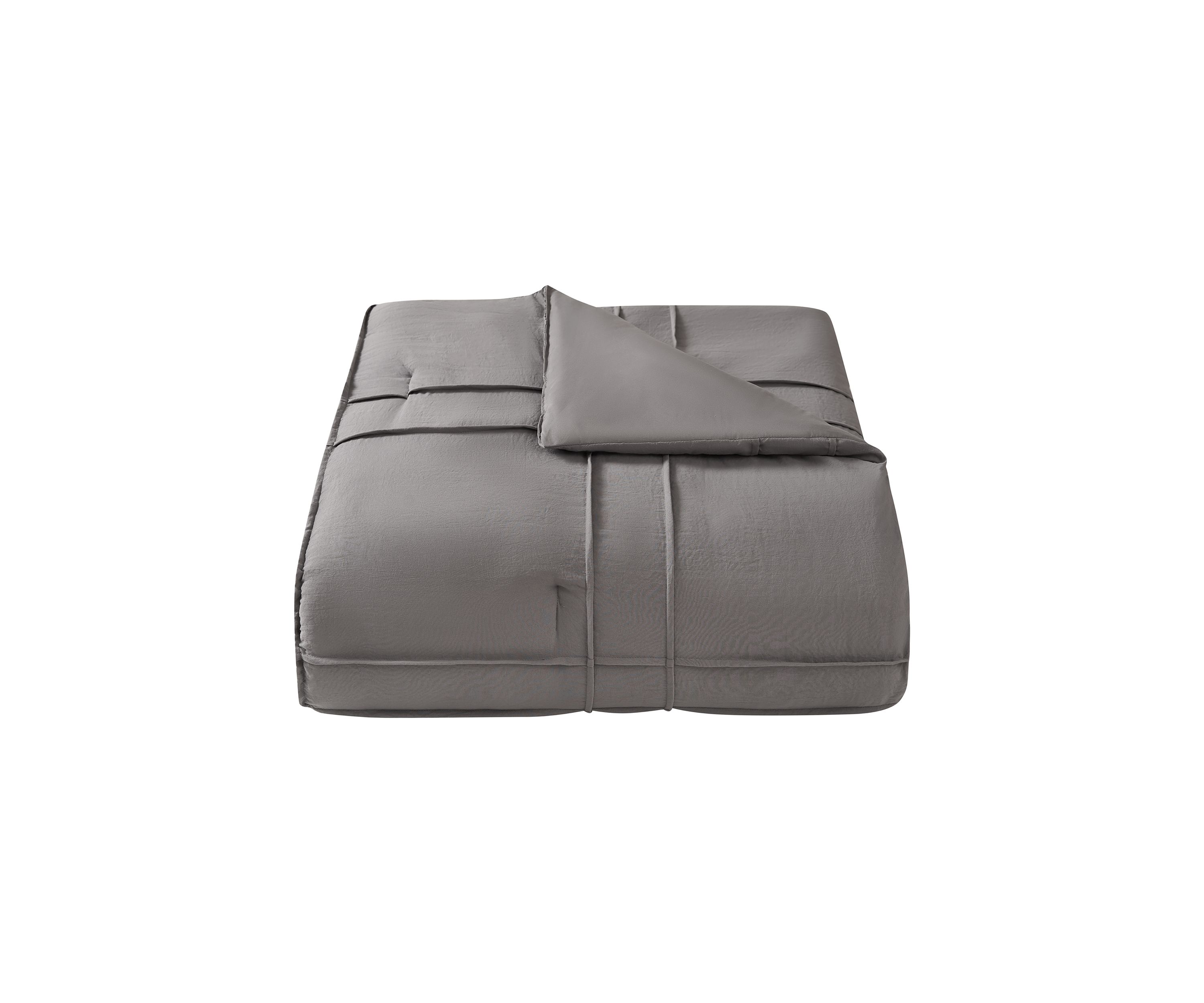 Trion Dark Gray Comforter Set