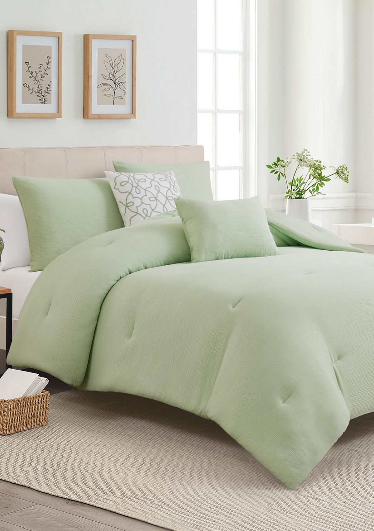 Mouton 5 Piece Seafoam Comforter Set