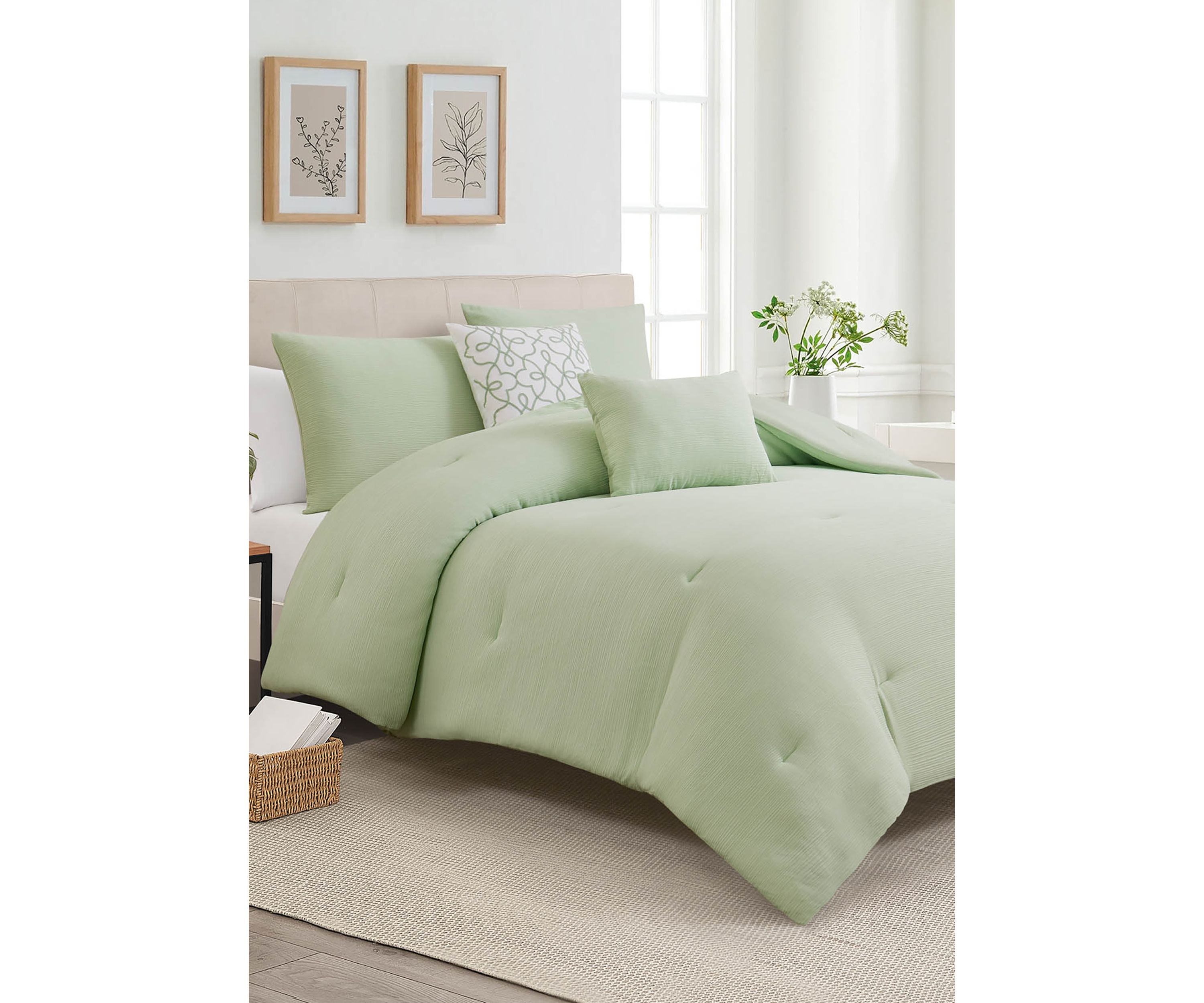 Mouton 5 Piece Seafoam Comforter Set