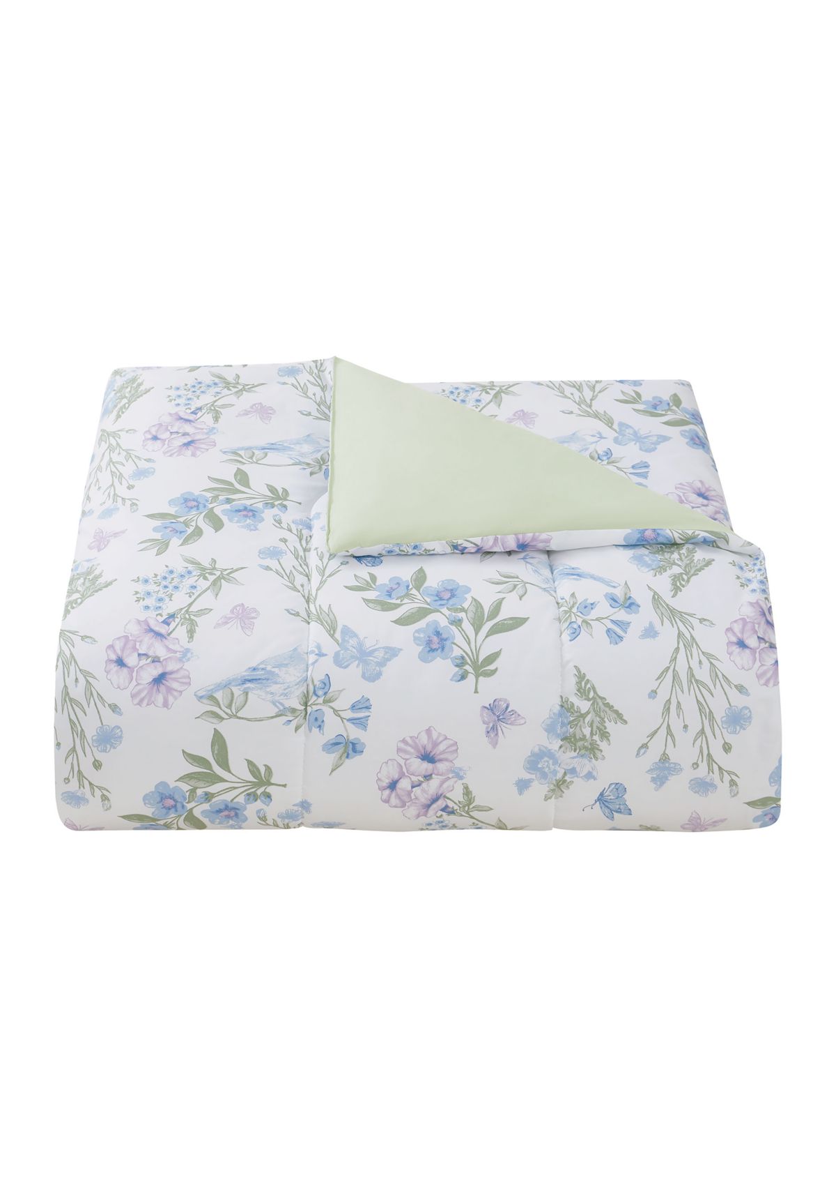 Bird Garden 5 Piece Comforter and Quilt Set
