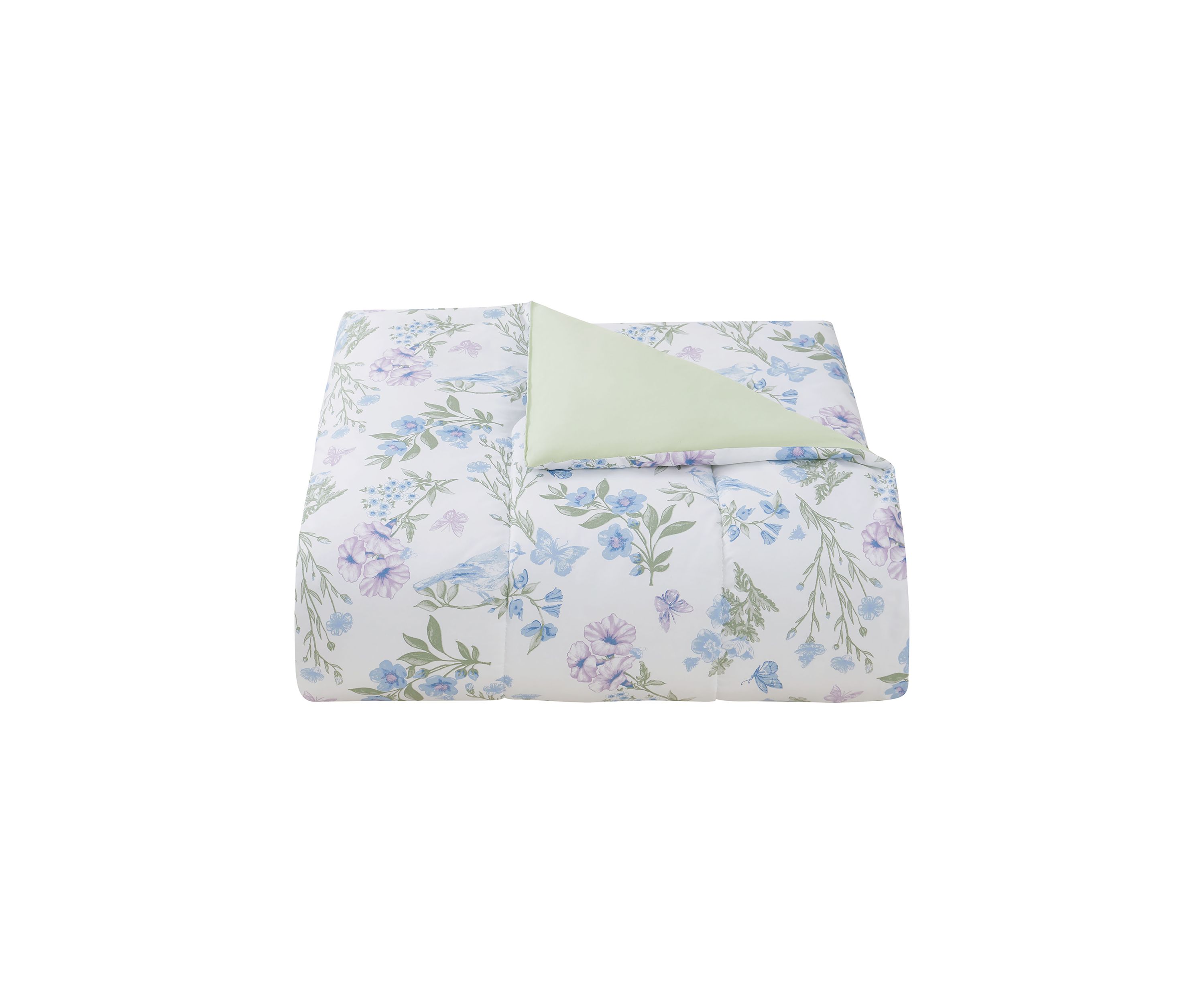 Bird Garden 5 Piece Comforter and Quilt Set