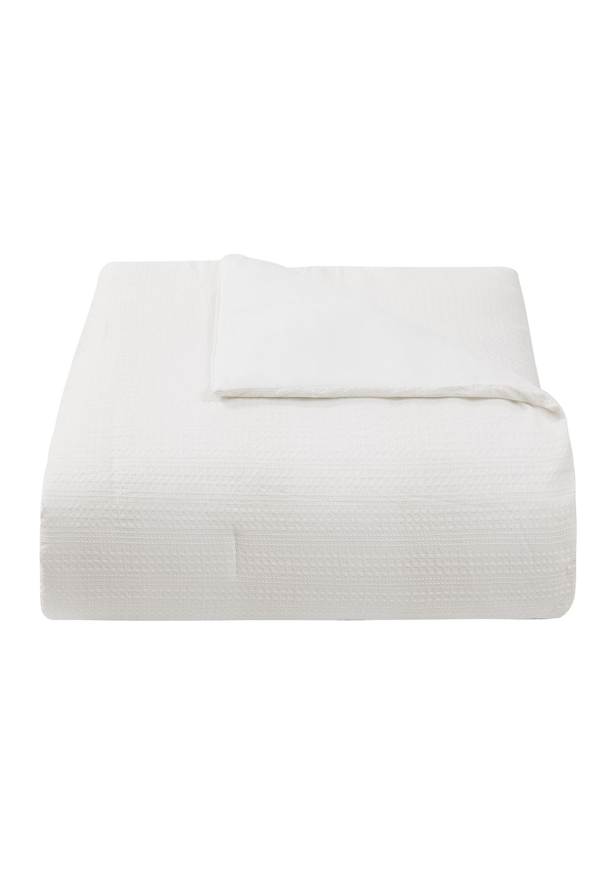 Waffle Ave 5 Piece White Comforter Set