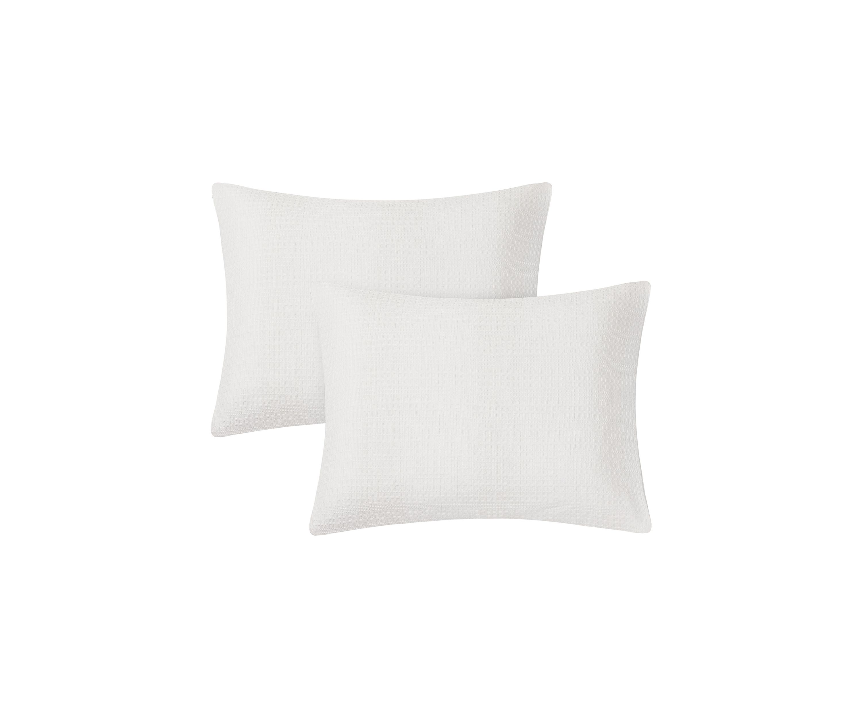 Waffle Ave 5 Piece White Comforter Set
