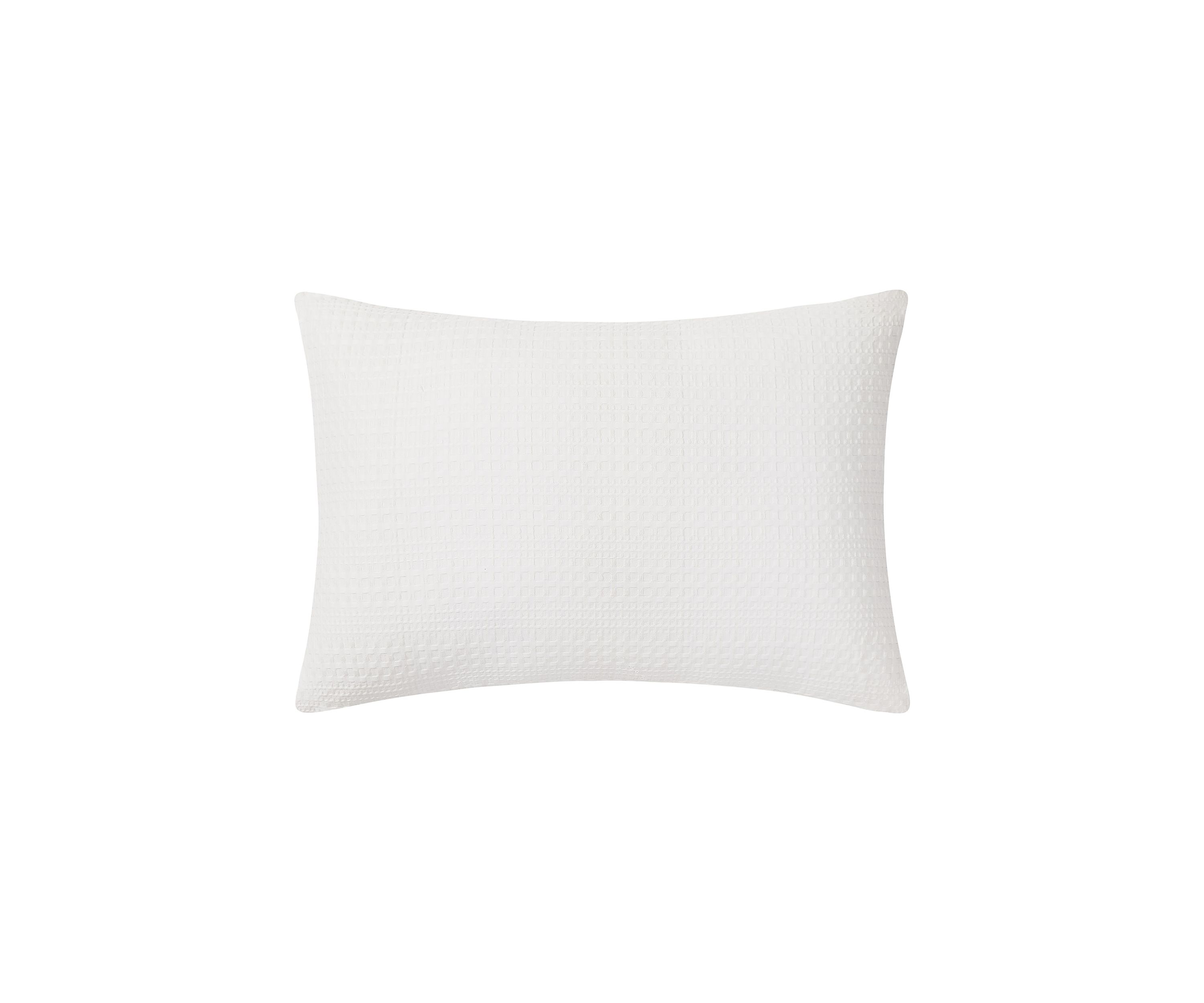 Waffle Ave 5 Piece White Comforter Set