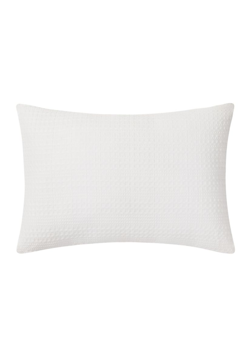 Waffle Ave 5 Piece White Comforter Set