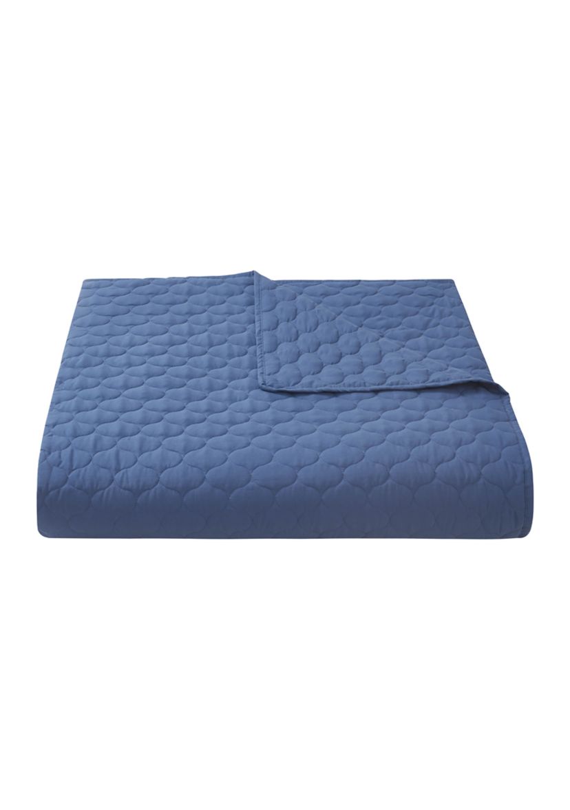 Zinnia Blue 5-Piece Comforter and Quilt Set